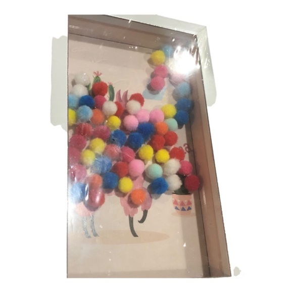 Llama llama mini rainbow pom pom funny humor hanging wall‎ decor boxes new - Picture 8 of 12